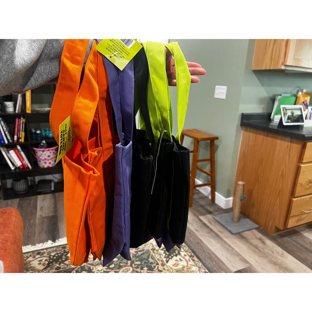 PAIR-(2) Trader Joe's Mini Halloween Totes-NWT